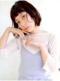 オン眉ボブスタイル