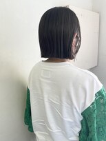 キャンバス バイ ネオリーブ 横浜西口(Canvas by neo.)&nbsp;切りっぱなし/ミニボブ/グレージュ