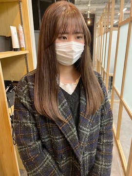 フレーム なんば店(FRAME) ●ワンブリーチでできるミルクティーベージュ