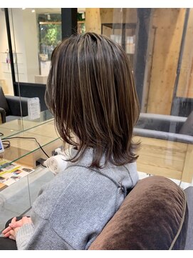 ルディー バイ ヘアーポケット(rudii by HAIR POCKET) ロブレイヤー×ハイライトカラー