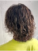 ツイストスパイラルパーママッシュメンズパーマ波巻きパーマ