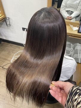 アンフィサンクミル 銀座(AnFye cinq mille) 高難易度ジュエリーシステム縮毛矯正CALURE×LULUトリートメント