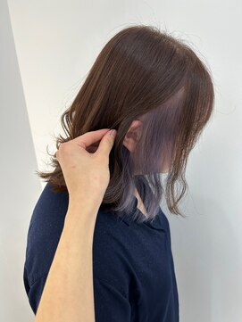 アイニ 天王寺アポロ店(aini) インナーカラー/ラベンダー/モカブラウン