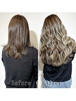 エクステ専門店あるじゃんすー 宇都宮店&nbsp;オリージュxハイライト#シールエクステ#大人ダークカラー