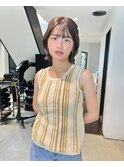 外ハネボブ　くびれボブ　ミニボブ　レイヤーカット