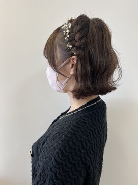 ケンジ 平塚ラスカ店(KENJE) 編み込みカチューシャ/編み込みヘア/結婚式ヘア