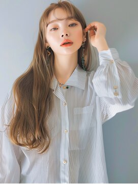 ラベストクズハ(LOVEST KUZUHA) これぞ王道。ベージュ＋ロングの圧倒的モテヘア○20代30代40代○