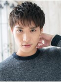ダークアッシュ束感カジュアルショートX草加