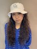 カット＋ロングヘアパーマ＋前処理・後処理Ｔｒ