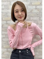 オーロ 西宮店(ORO)&nbsp;ナチュラルカラーのイメチェンボブ