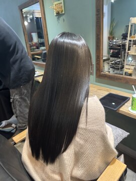 パリオ バイ コレット(Palio by collet) Premium髪質改善ストレート【美髪矯正】×オリーブグレージュ