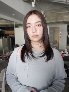 ラヴィズム(LUVISM) ◎韓国ヘアー顔周りレイヤーボブミディアムおくれ毛前髪万代新潟