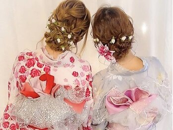 レアリー(Rarely)の写真/[朝6時半～受付]◆七五三/お宮参り/花火大会/結婚式/推し活◆着付け・ヘアセット◎浴衣着付けペア割◎