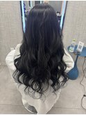 黒髪ロング