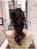 高めポニーテールアレンジ!