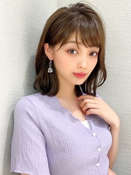 アフロート エル 大阪(AFLOAT L) 30代40代にオススメ！ミディアムヘア×こっくりブラウンカラー