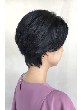 ショート×ブルーブラック