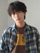 ディッセンバー 神宮前(December) ニュアンスルーズパーマフェザーウルフ波打ちセンターパート渋谷