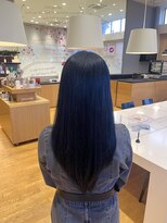 サラ ビューティ サイト 春日(SARA Beauty sight)&nbsp;深めでクールに☆ブルーシルバー/ブルー系カラー/ブリーチカラー