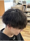 緩め縦落ちツイストスパイラルパーマ