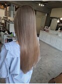 ベージュカラー×美髪ロング×髪質改善トリートメント