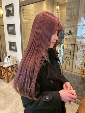 ルチア ヘア ステラ 京都店(Lucia hair stella) ピンクカラー/ケアブリーチ/学割U24/京都/河原町/髪質改善