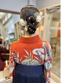 （mutsumi.）卒業式ヘアセット＊タイトねじりカチモリ