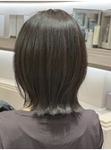 色落ちまで可愛い!透明感グレージュ×外ハネレイヤーボブ/八重津