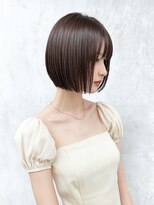 オズ 郡山桑野店(OZ) 黒髪ボブルフネビージュ小顔ワンレン