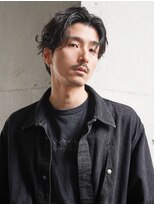 テン 心斎橋(tenn.)&nbsp;心斎橋シャドウパーマメンズマッシュウルフカット波巻きパーマ