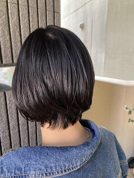 アールヘア ナチュラルアンドオーガニックサロン 大人ナチュラルショート【暗髪/黒髪】