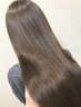 cut+color+髪質改善トリートメント(80％)　￥17,600