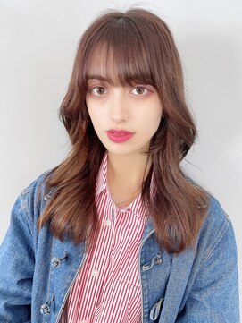 アイティーバイアルバム 藤沢店(IT by ALBUM) ヨシンモリ_チェリーブラウンフェミニンロング_9162