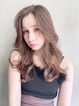 アルバム 銀座(ALBUM GINZA) ゆる巻きロング_チェリーブラウンフェミニンロング_89041