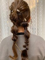 ロマンヤカタ ファース(ROMAN YAKATA fars)&nbsp;編みおろし　お呼ばれヘア　結婚式＠田代3/5