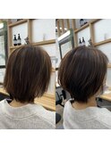 ハイライトカラー×襟足すっきりショート
