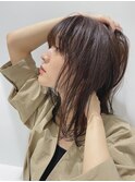 ナチュラルブラウン/エレン池袋/小顔カット/似合わせカラー