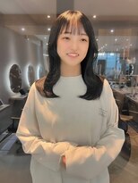 ジーナ セントラル銀座(Zina) 韓国風ヘア*シースルー*ナチュラルブラック【ZinaCENTRAL】