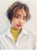 ショート韓国ボブハイライト髪質改善ブリーチ前髪20代30代