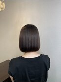 ボブ/ぷつっとボブ/縮毛矯正