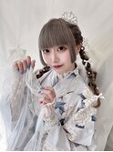 浴衣にも合う♪モコモコツインテール