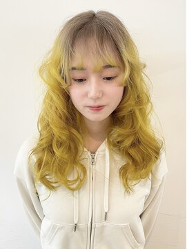 スー 渋谷(suu) ルーツカラーデザインカラーダブルカラーレイヤーカット