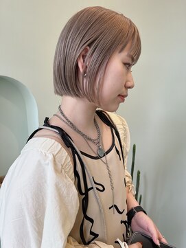 ユー セント(yew scent) ハイトーンベージュ×ミニボブ