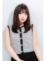 顔周りレイヤーのサラサラストレート