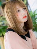 カバーヘア ブリス 北浦和(COVER HAIR bliss)&nbsp;ハイトーンカラー姫カットレイヤーセミディh4北浦和10代20代30代