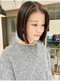 タイトストレート×コンパクトボブ