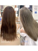 スタイル 横浜(STYLE)&nbsp;【AYAKA】before/afterダブルカラー/１ブリーチ/中明度/シルバー