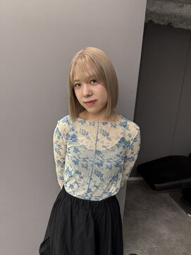 ロテ 名古屋 名駅店(Lote.) ミディアムヘア/暗めカラー/グランマッシュ