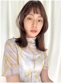 顔まわりレイヤー/ショコラブラウン【石垣】自由が丘