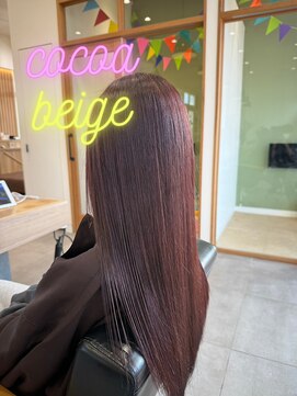 武蔵境でつくるココアベージュの柔らかツヤカラー